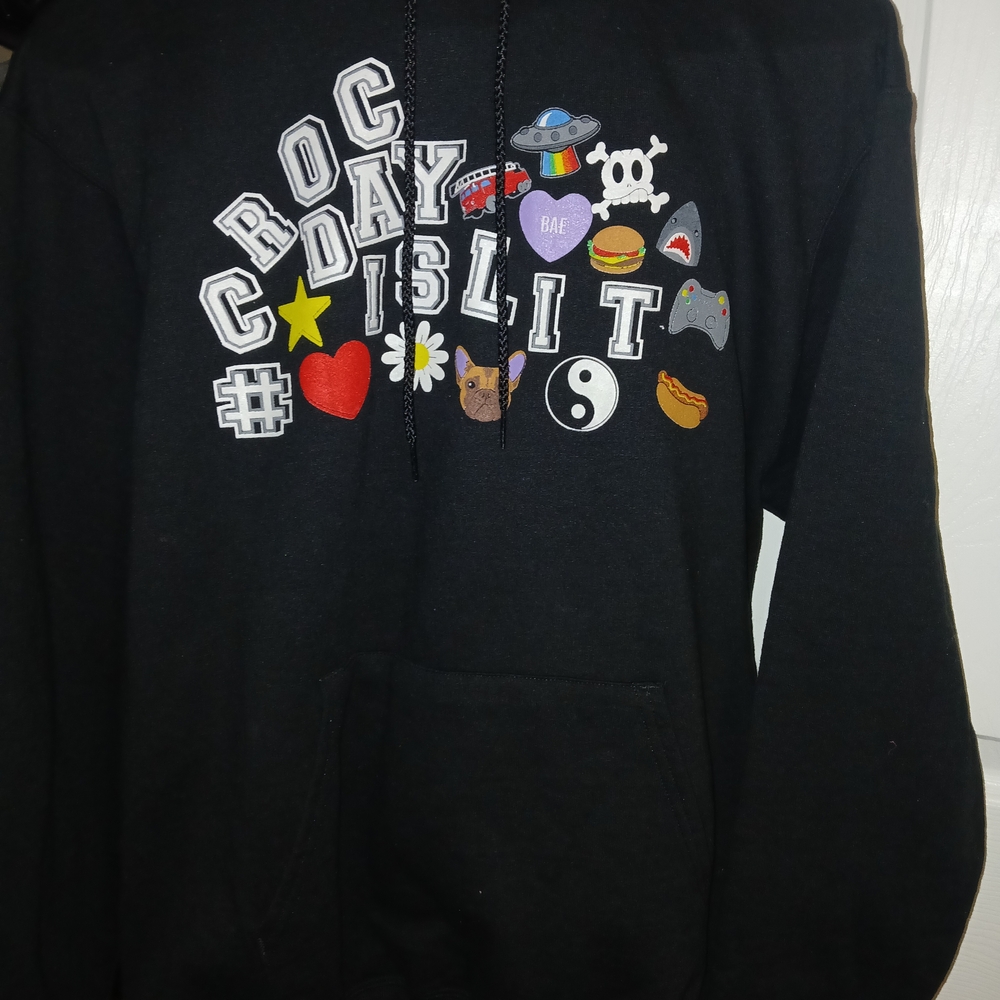 Champion Black Graphic Hoodie